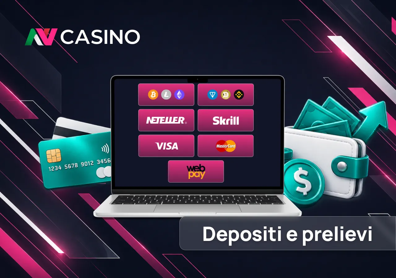 Depositi e Prelievi su Casino NV